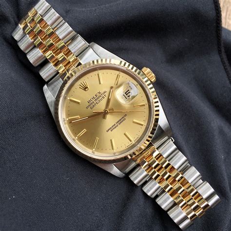 18k two tone rolex datejust 1993|Rolex 16233 price.